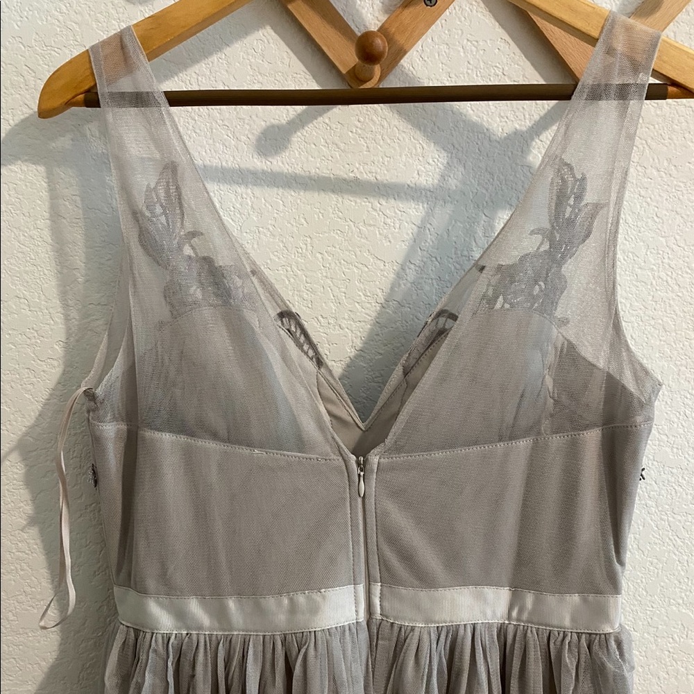 New Morning Lavender Audrey Tulle Gown in Grey - Picture 8 of 11